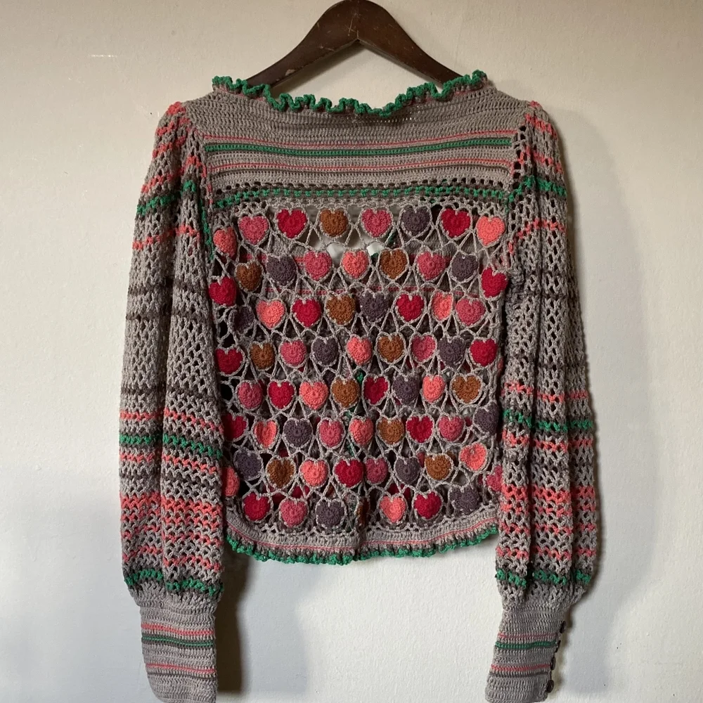 FREE PEOPLE | Heart Eyes Cardigan - Picture 9 of 12